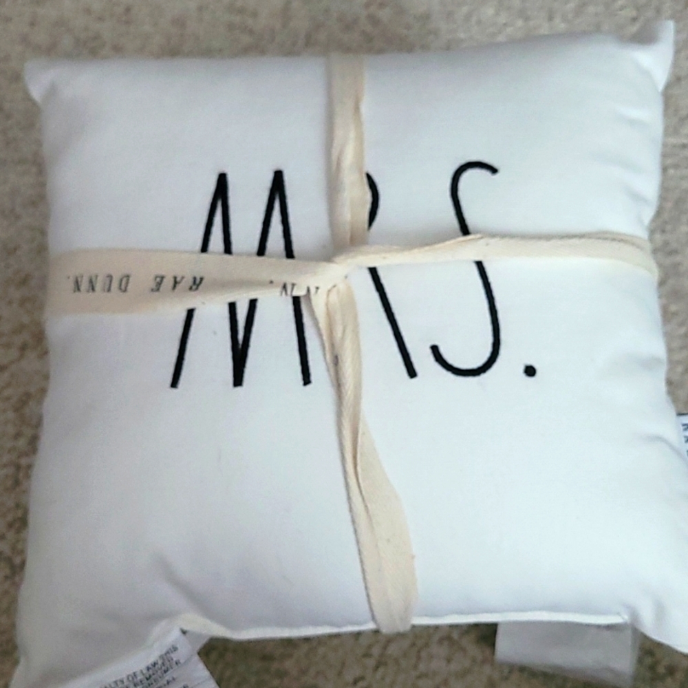 Rae Dunn "Mr./Mrs." Pillows